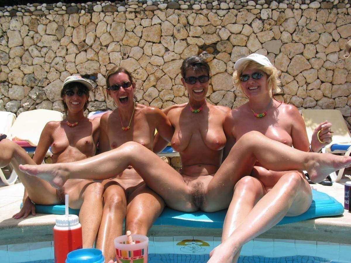 Naked Milf Pool Party