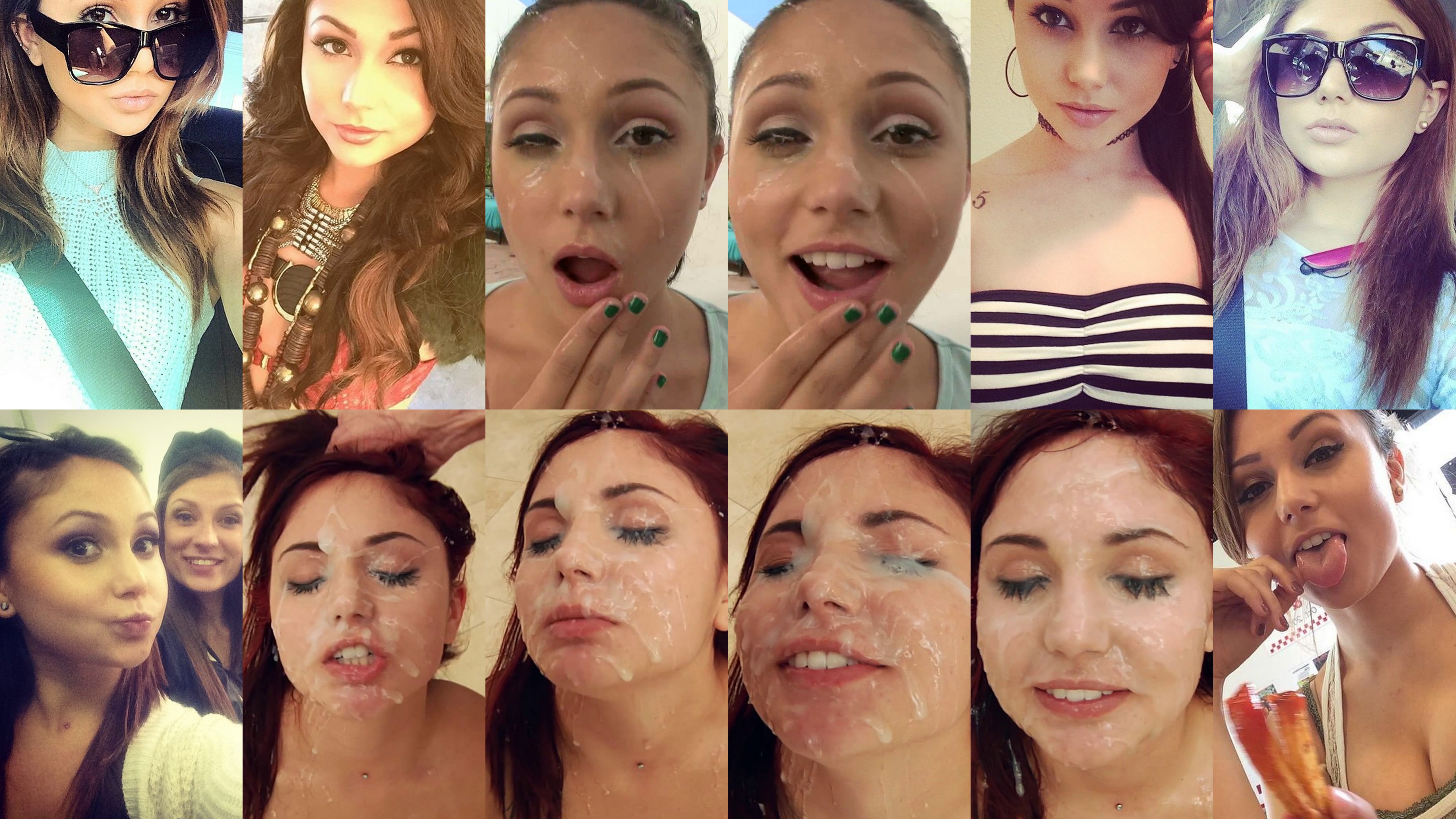 Photoshoot facial compilation