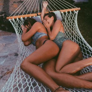 Spooning in the hammock