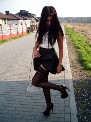 amateur photo Hello to stockings lovers from Poland :)