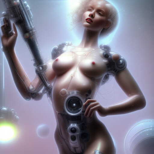 amateur photo 09847-4103239566-amazing, beautifl, nude SciFi machinery. Bubblepunk