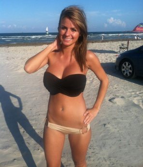 Hottest girl at the beach.