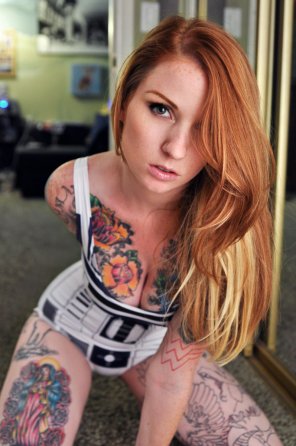 Redhead with Tats