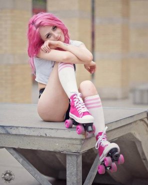 Pink skates