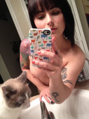 amateur pic Skin Cat Selfie Felidae 