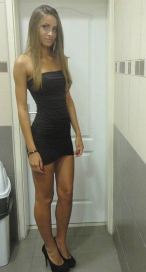 amateur pic Sharp, Black Dress