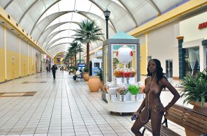 Naked in the mall