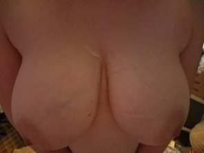 Painting my wife's tits!