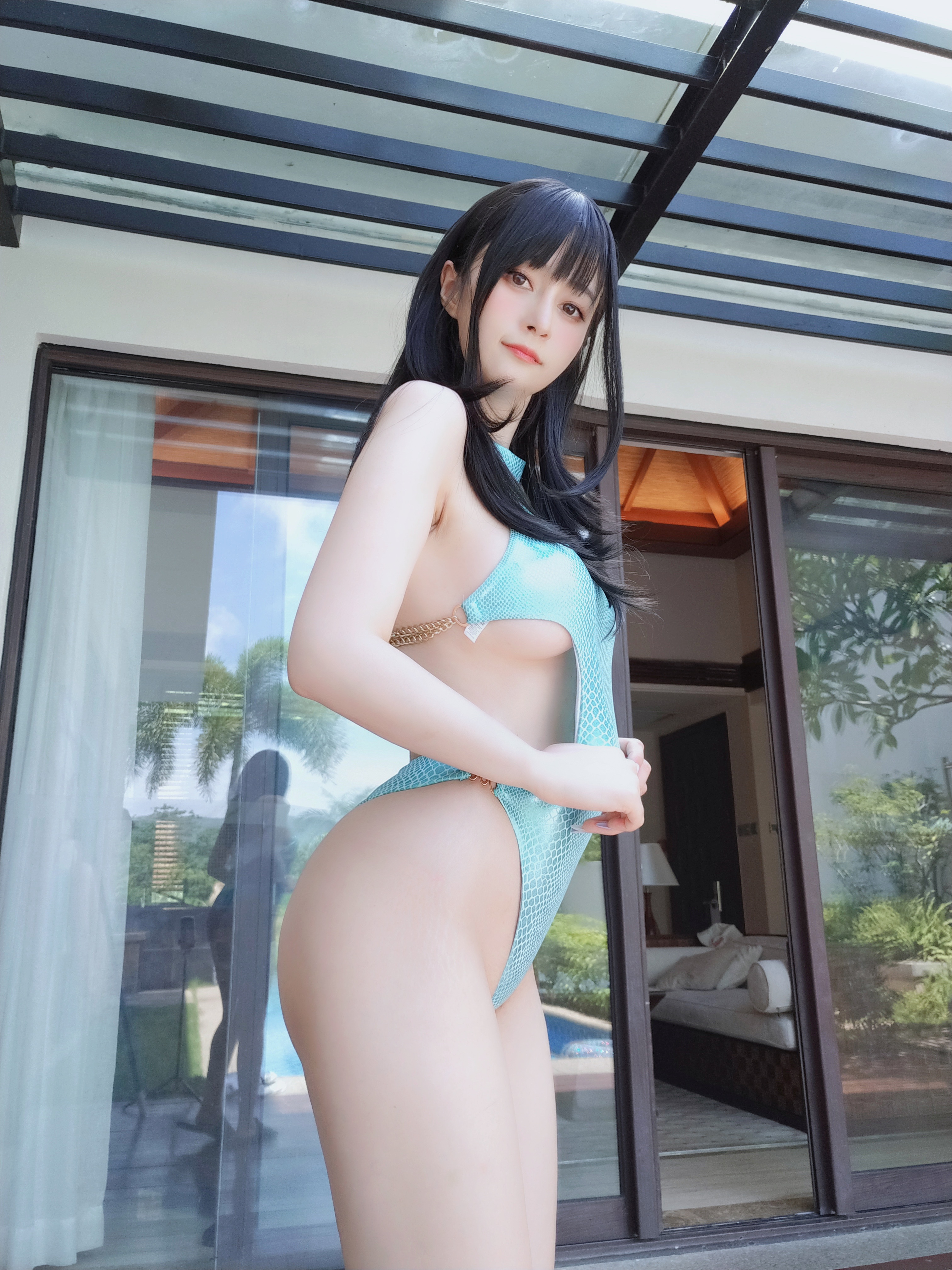 amateur photo Baiyin811 (白银81) - Blue Sky Bikini (10)