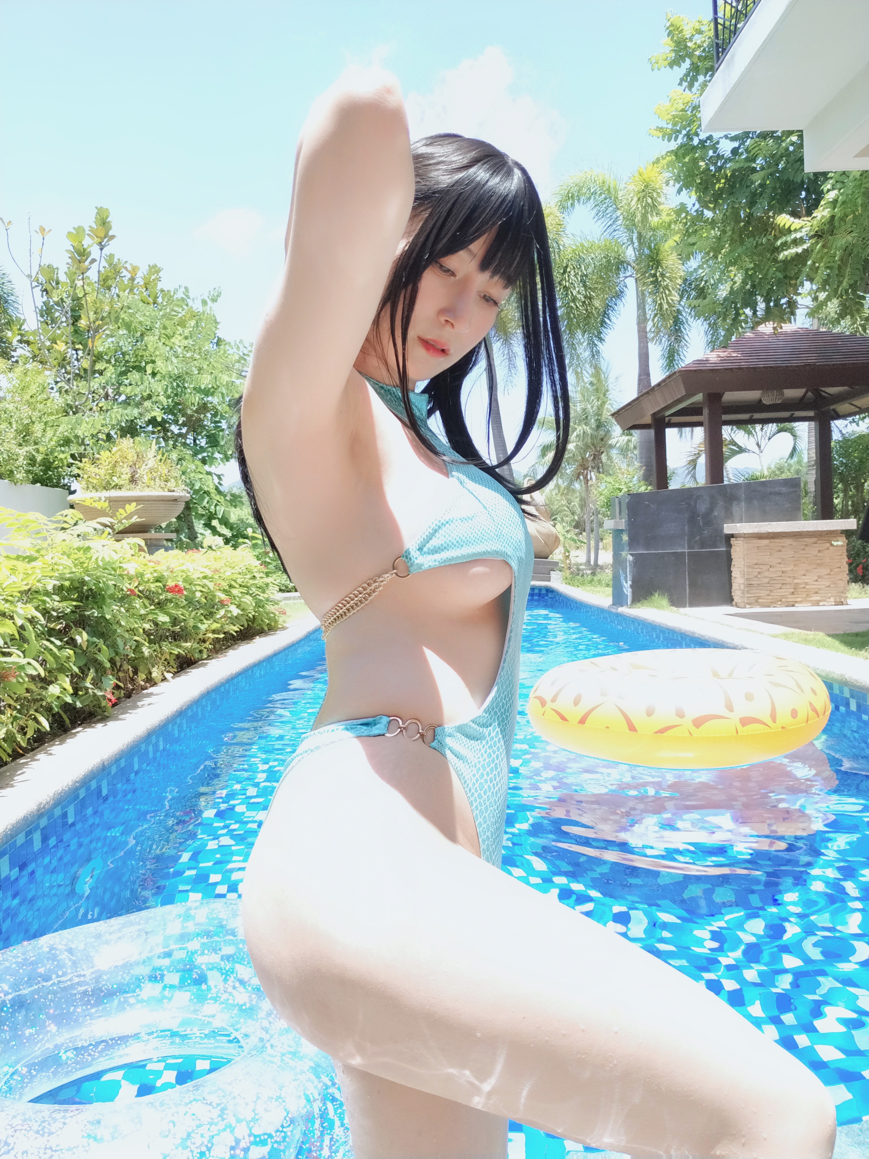 amateur photo Baiyin811 (白银81) - Blue Sky Bikini (14)