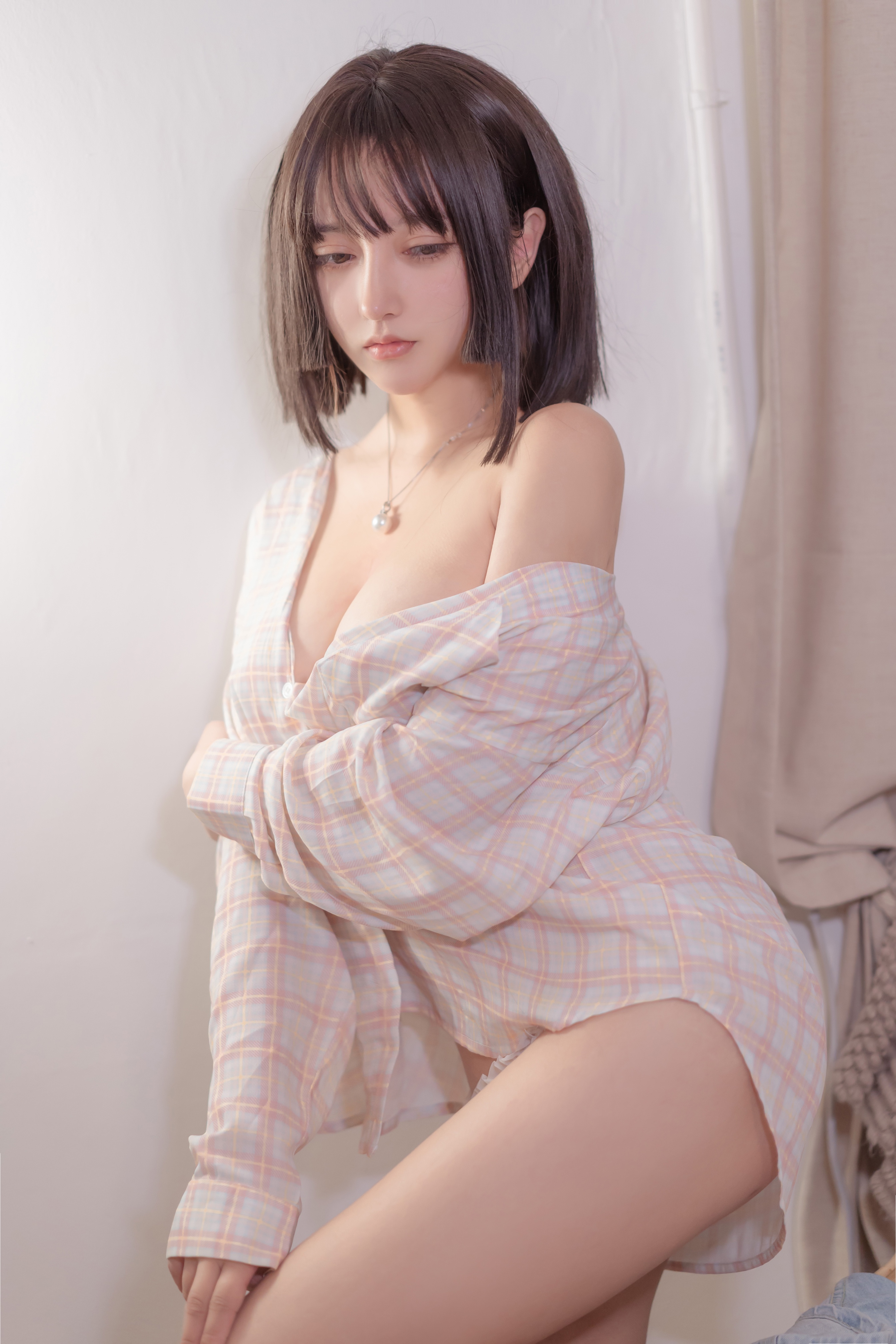 amateur photo Mixian Sama (过期米线线喵) - 背带裤 (11)