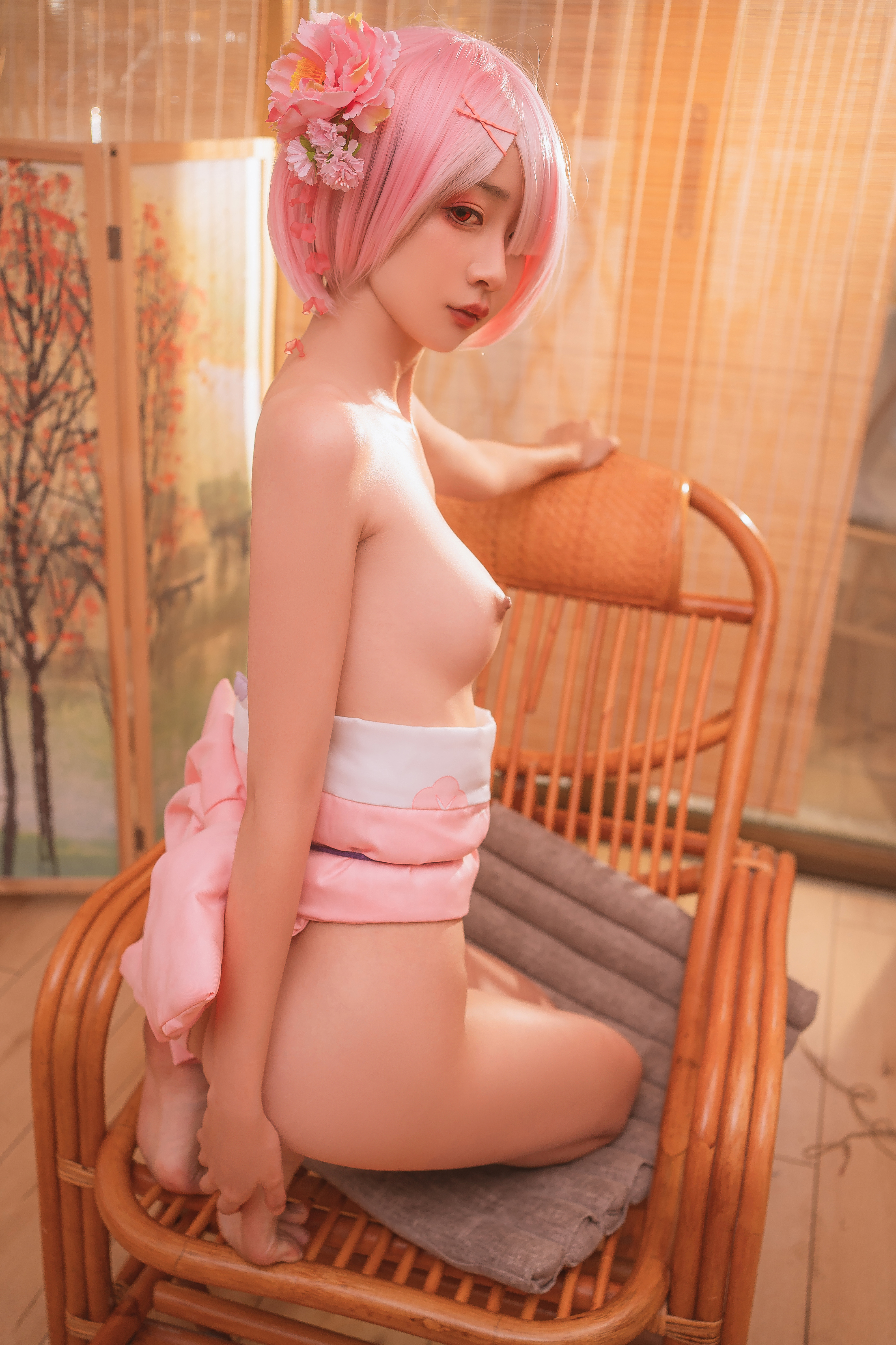 amateur photo 金鱼kinngyo x 爆机少女喵小吉 - 双子 拉姆蕾姆 (93)