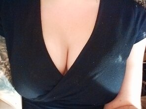 amateur photo My wife has big boobs, but is she really bursting out?