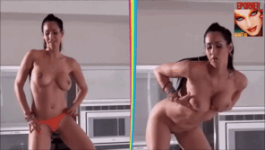 Aubrey Gold - ISIS LOVE dual dancing GIF loop