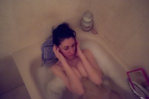 In the bath