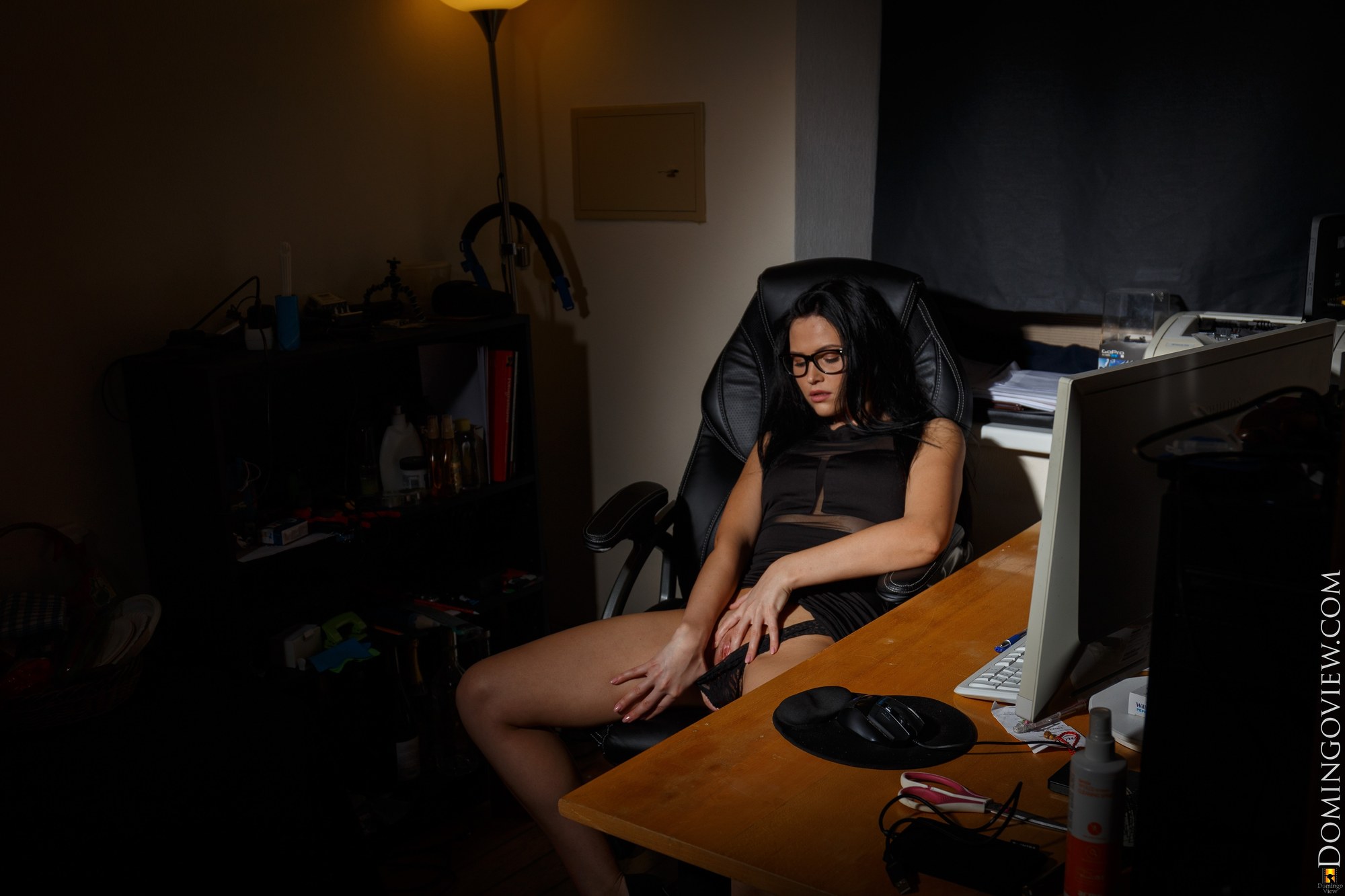 amateur photo Gabby Bella_office_hard_work_0046