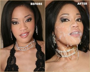 amateur pic Jayla Starr - Cumbang - Before & After