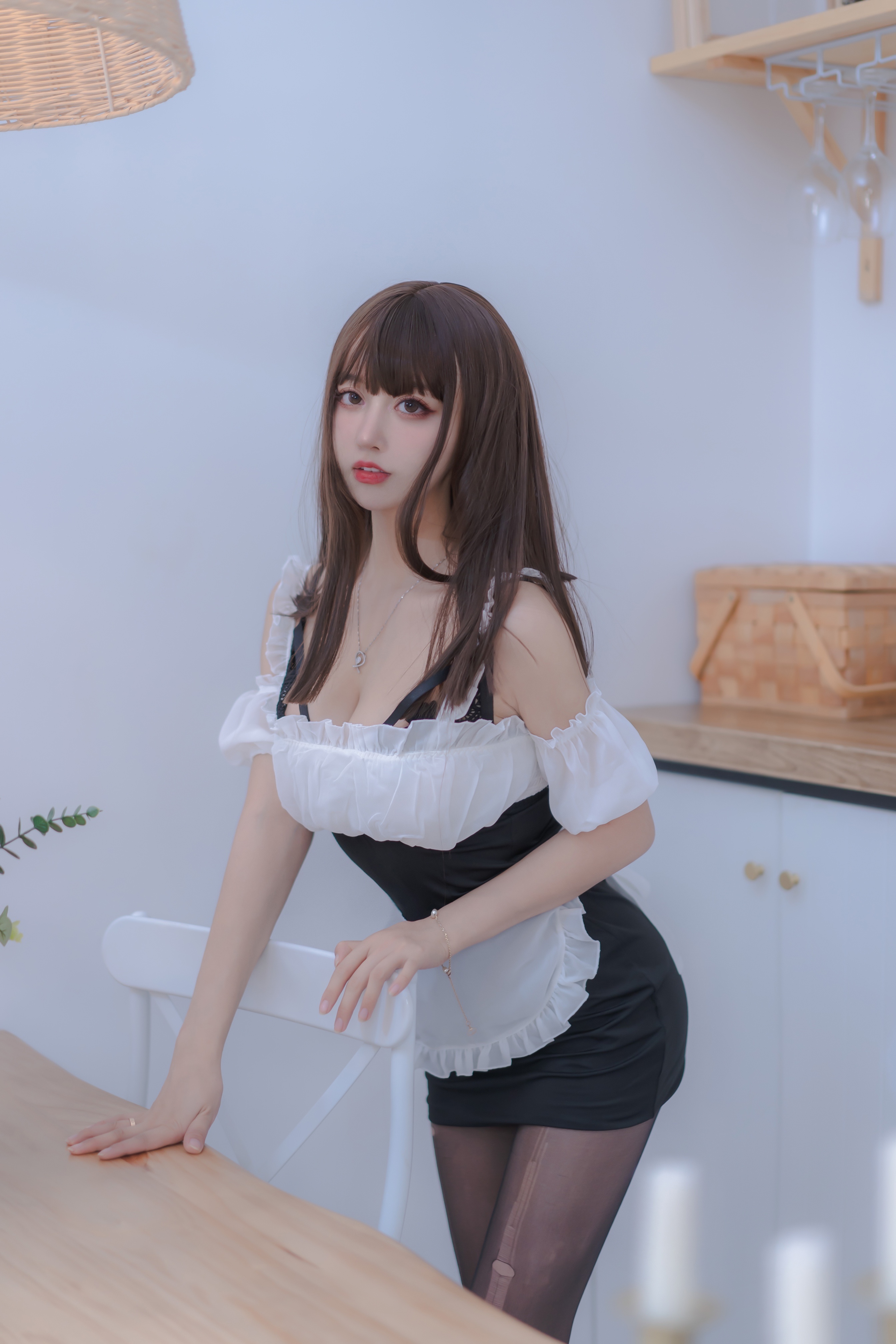 amateur photo Mixian Sama (过期米线线喵) - Vol.126 女仆使用手册 (58)