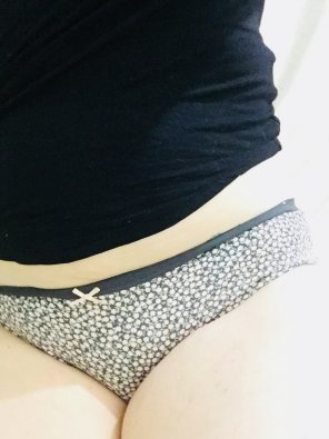 amateur photo Need to have my comfy undies for the work day ahead!
