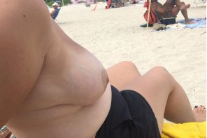 Boobies hanging out at the beach