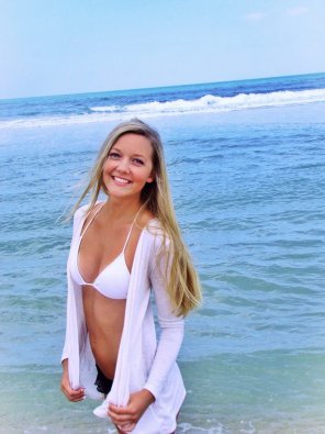 Blonde at the beach