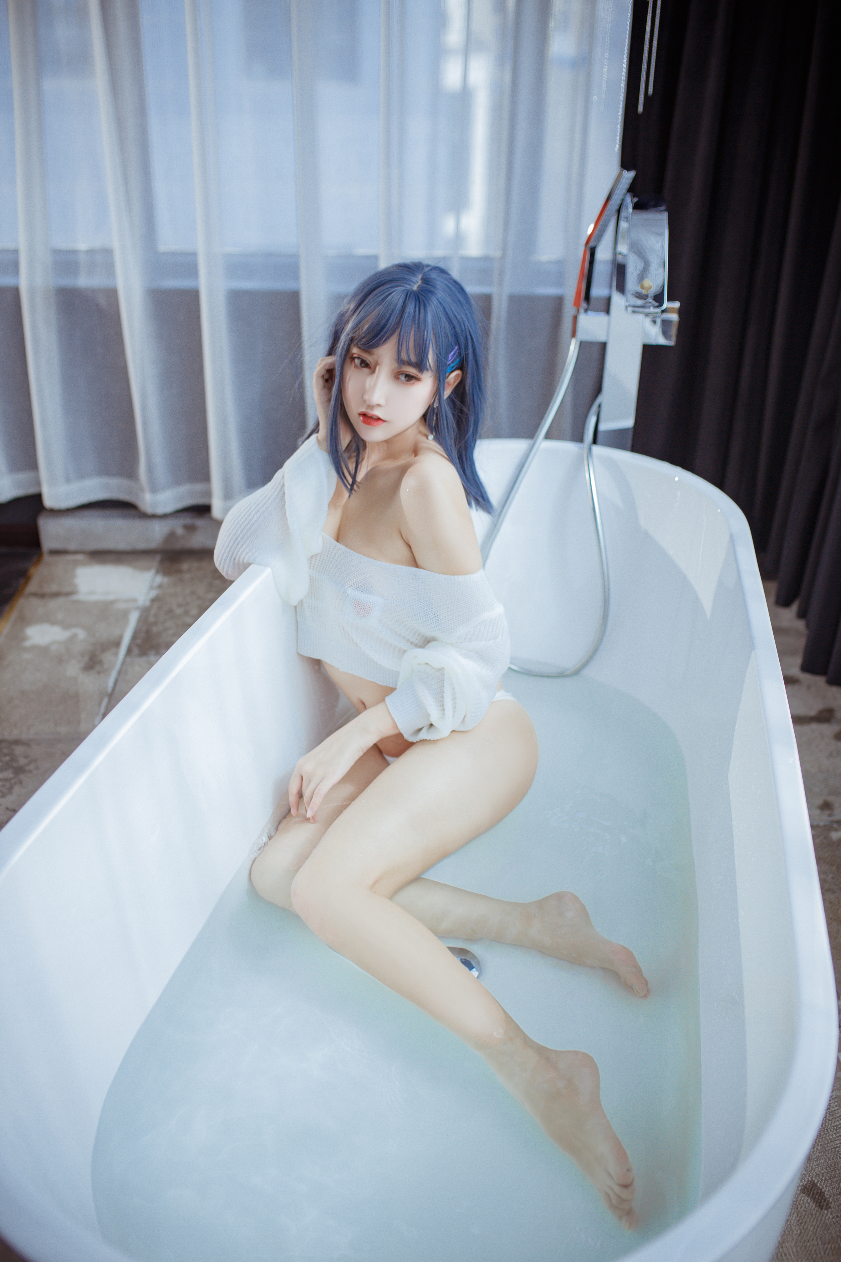amateur photo Mixian Sama (过期米线线喵) - 浴缸 (18)