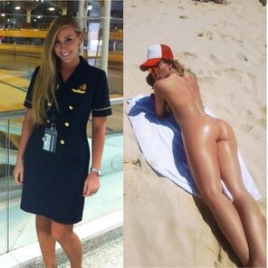 amateur photo Flight Attendants 00428