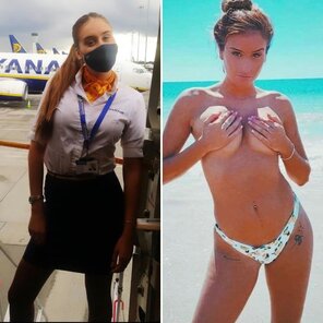 amateur photo Flight Attendants 00511