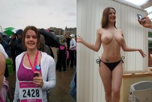 amateur pic running for cancer research ...and stripping too