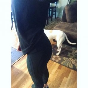 : Human & puppy booty gains :P