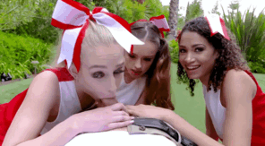 amateur pic 01 Cheerleaders 3 GIRLS BLOWJOB Emma Starletto, Gia Gelato, Lily Glee