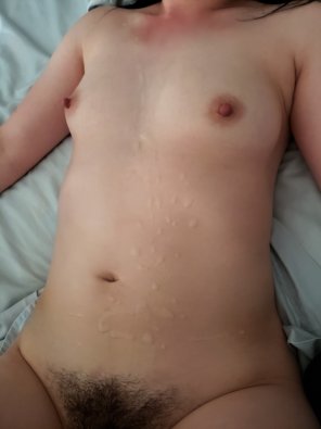 amateur photo [OC] I love being covered in cum, but can never get enough. Wanna try to satisfy me? ðŸ˜˜