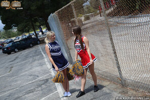 amateur pic Zelda Morrison & Jojo Kiss: Cheerleaders Go Black!