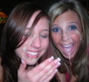 amateur pic Laughing-While-Taking-A-Cum-Facial-14