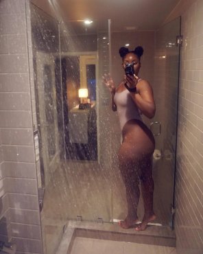 Mirror Selfie Barechested Shower 