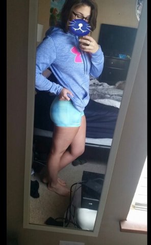 Baby blue shorts