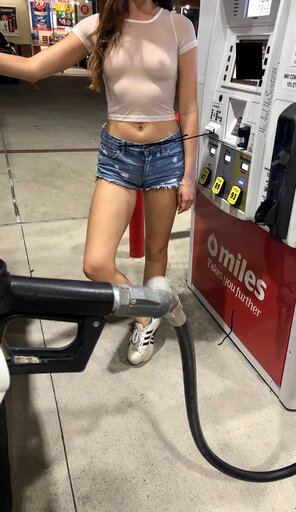 amateur photo What would you say if you were at the pump next to me?