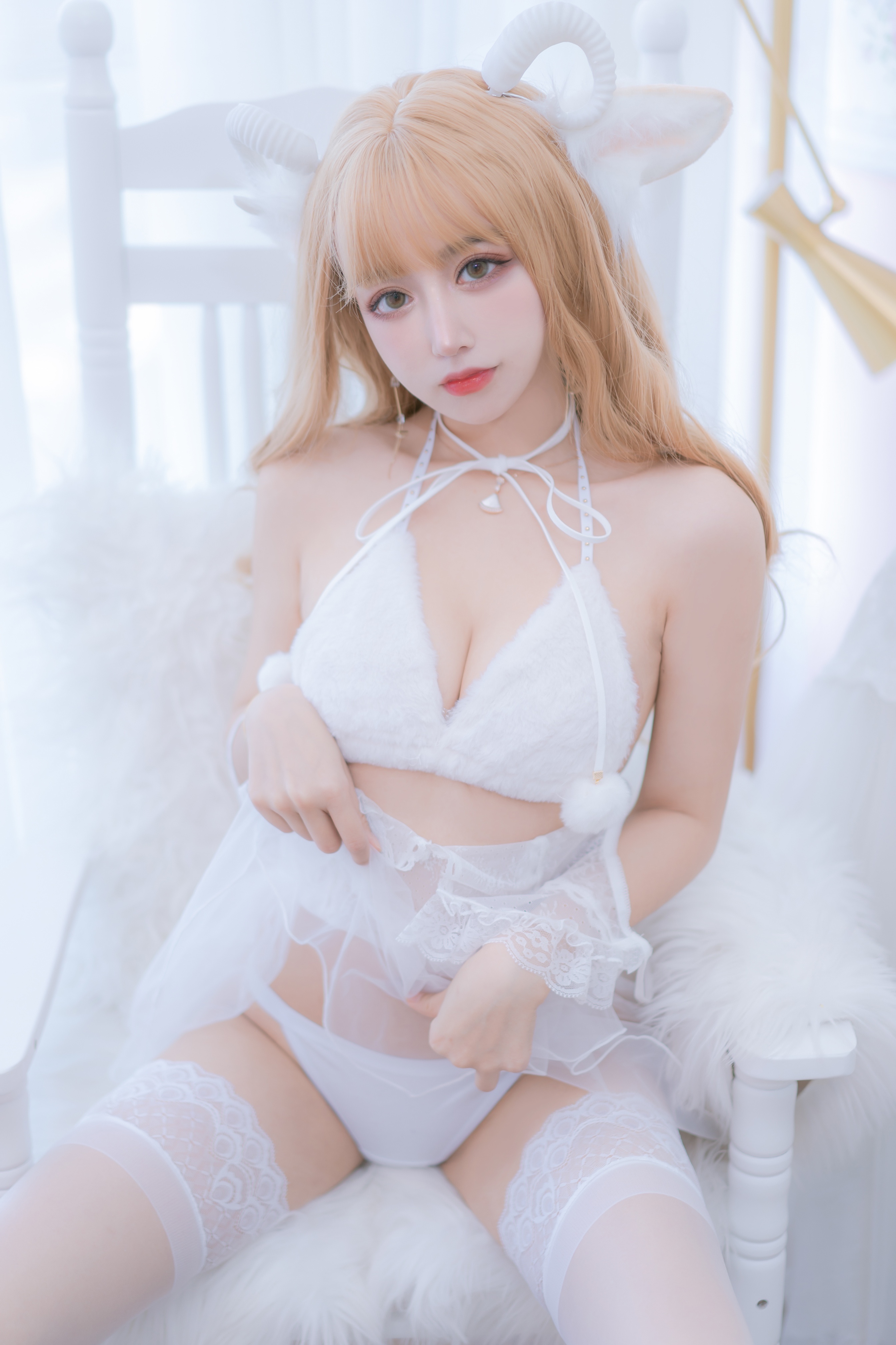 amateur photo Mixian Sama (过期米线线喵) - Vol.127 小羊咩【生日限定】 (68)