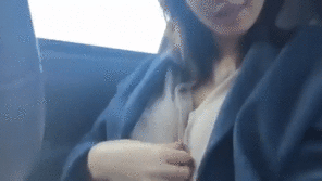 amateur pic Fantastic Asian Road Trip Tits and With a Side of Pussy Play - Multiple GIF Highlights of This Hottie