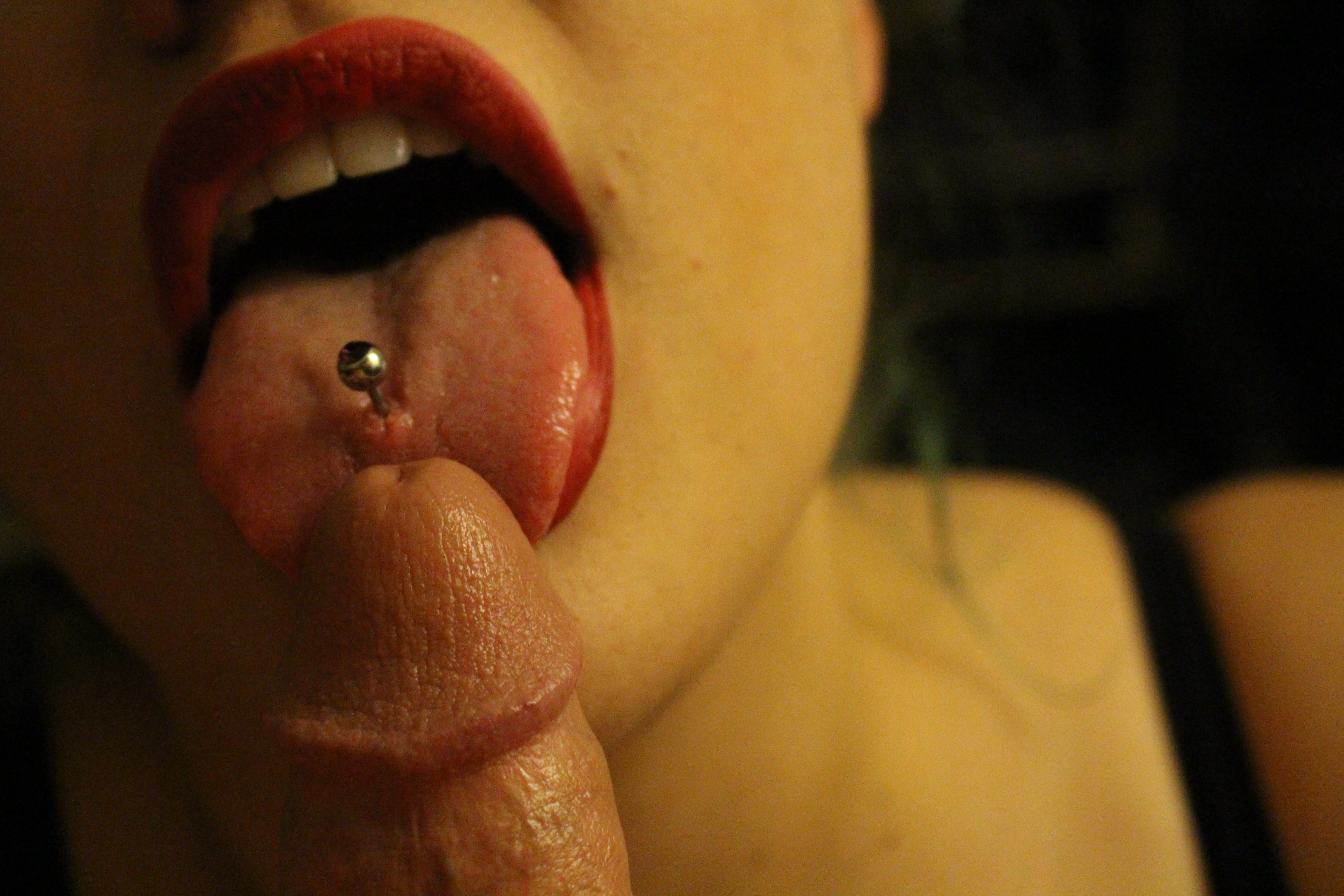 Can you suck dick with a tongue piercing