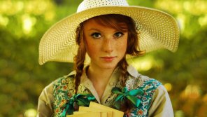 Redhead in Straw Hat