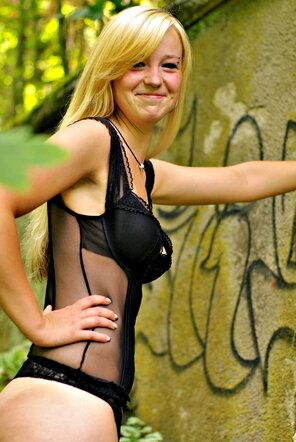 amateur pic Tina in the Woods-459