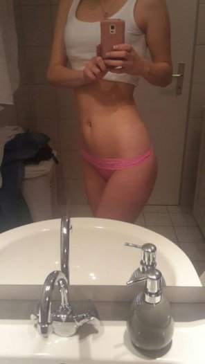 Pink thong