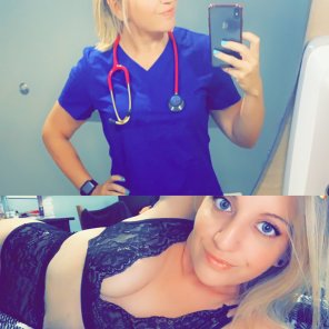 amateur pic How this nurse celebrates a Saturday night off. ðŸ¤«ðŸ’‹