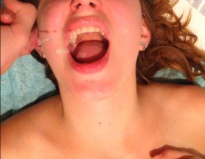 amateur pic Nothing quite like a stranger's cum on my face