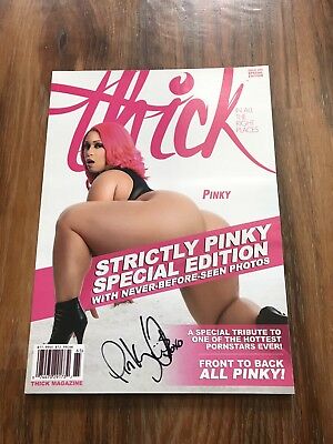 amateur photo Pinky-Signed-Thick-Magazine-Porn-Star-Autographed-Jsa