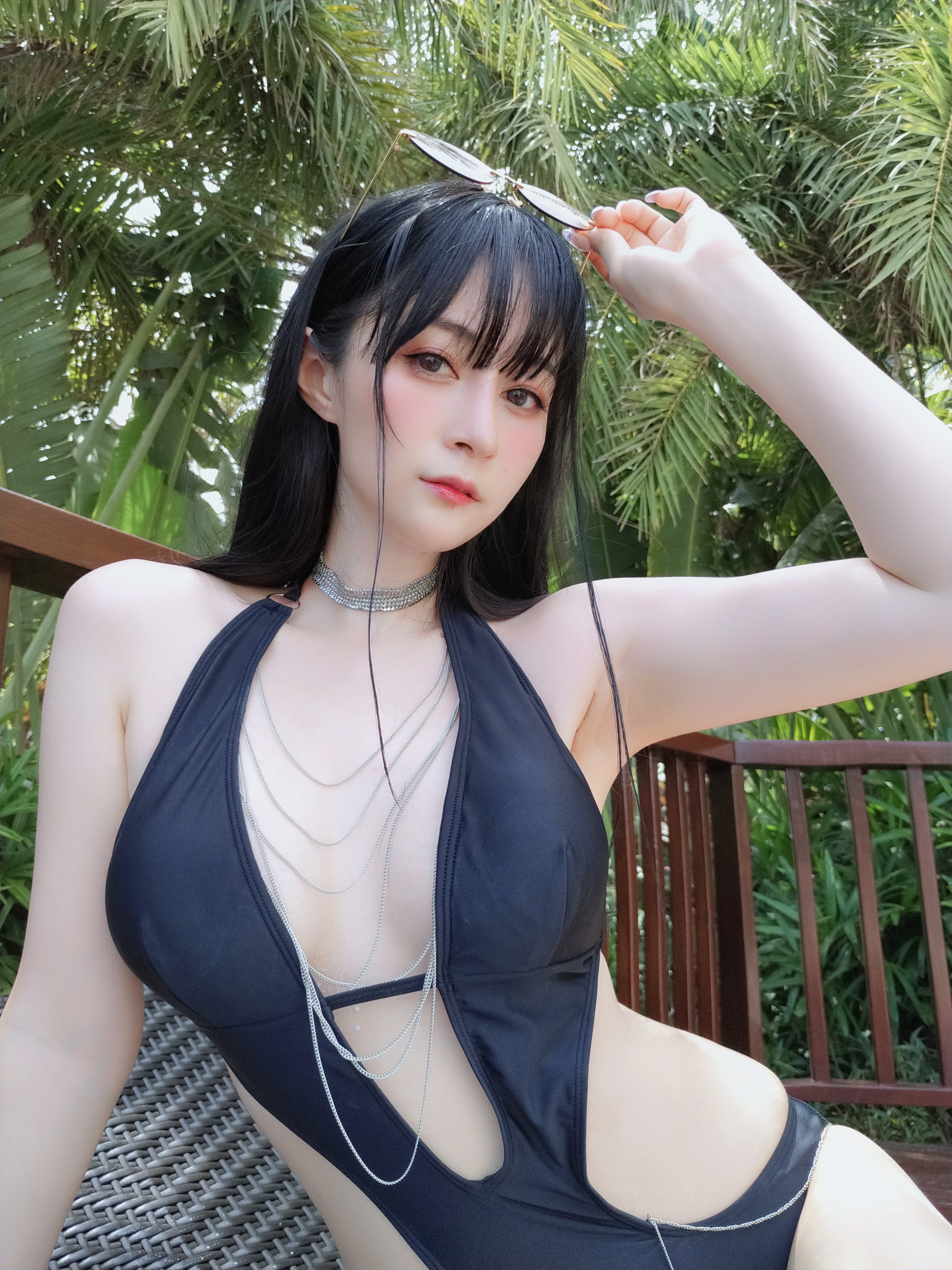 amateur photo Baiyin811 (白银81) - Black Bikini 2 (6)