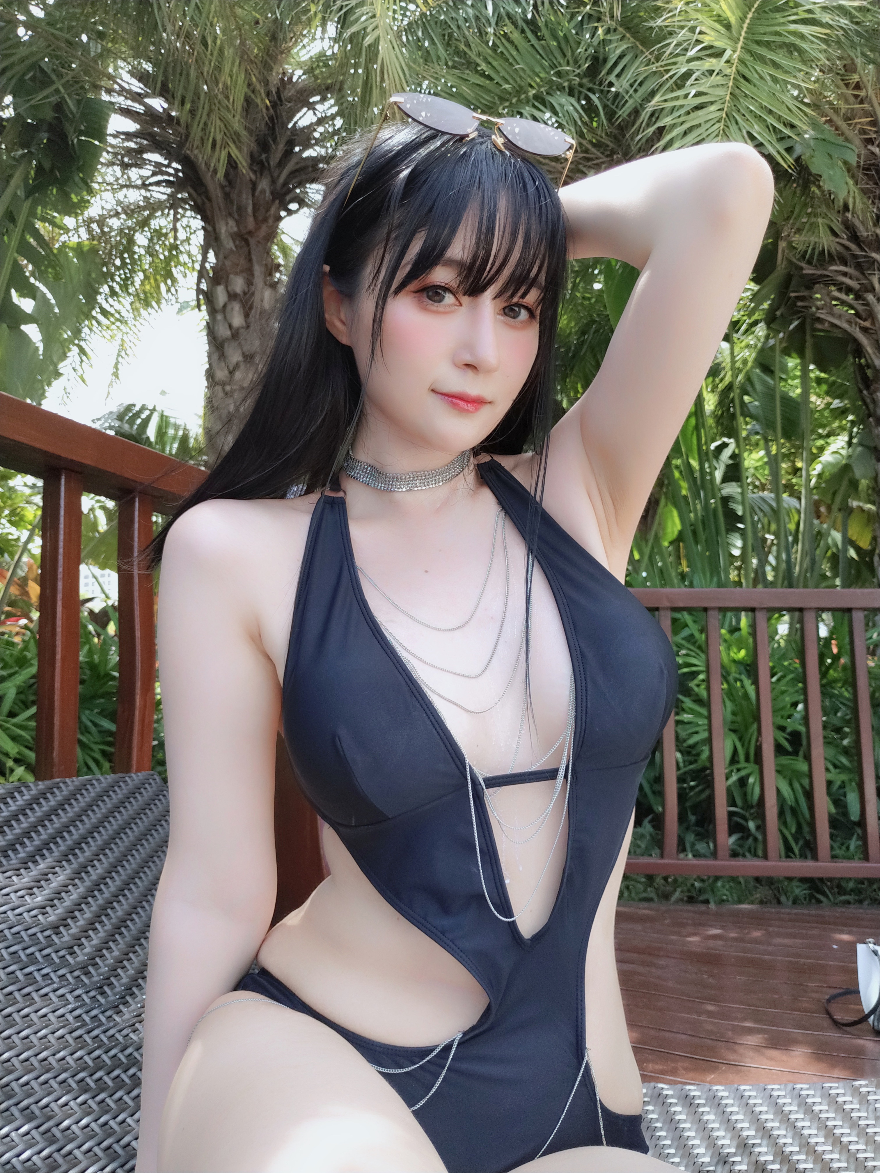 amateur photo Baiyin811 (白银81) - Black Bikini 2 (7)