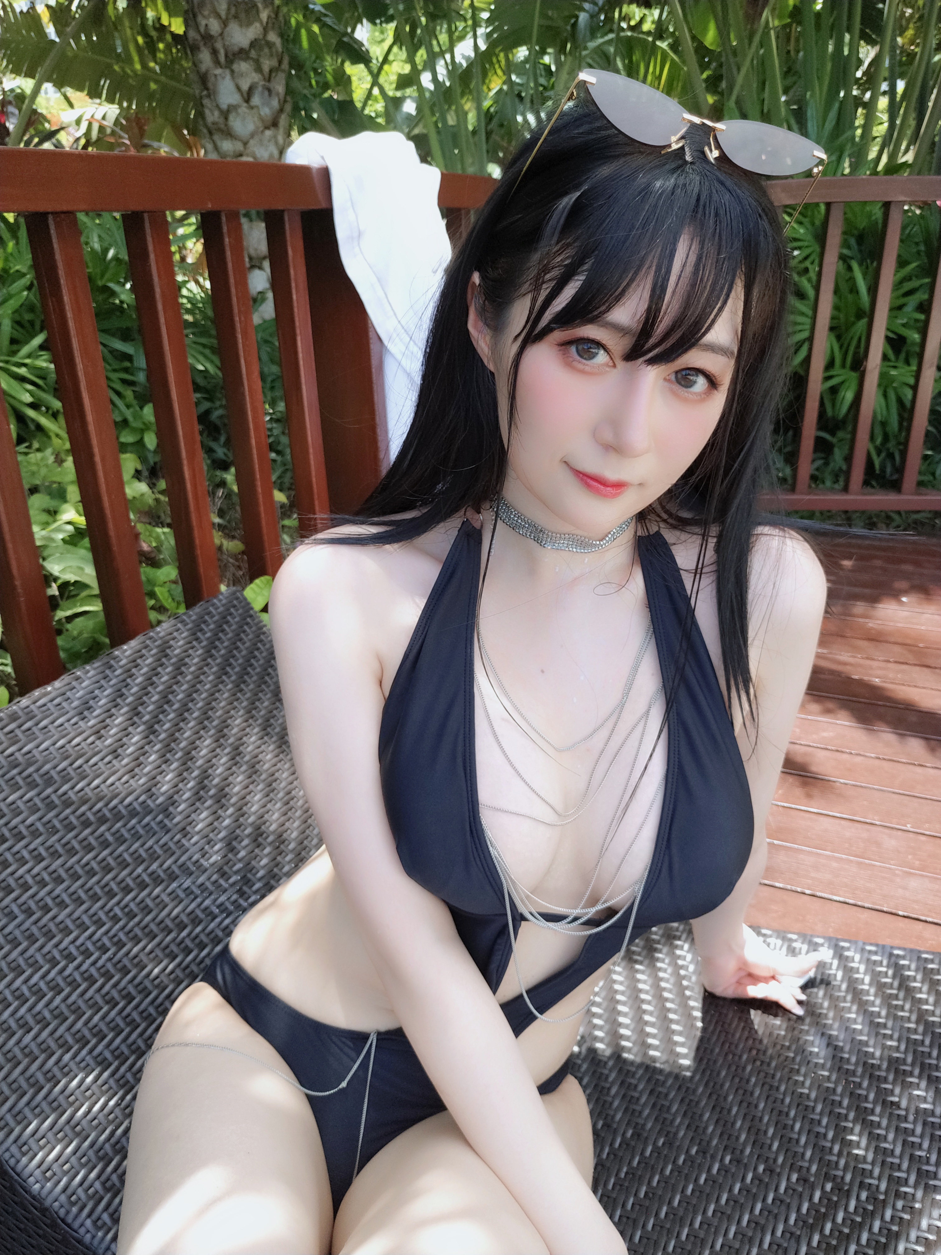 amateur photo Baiyin811 (白银81) - Black Bikini 2 (9)