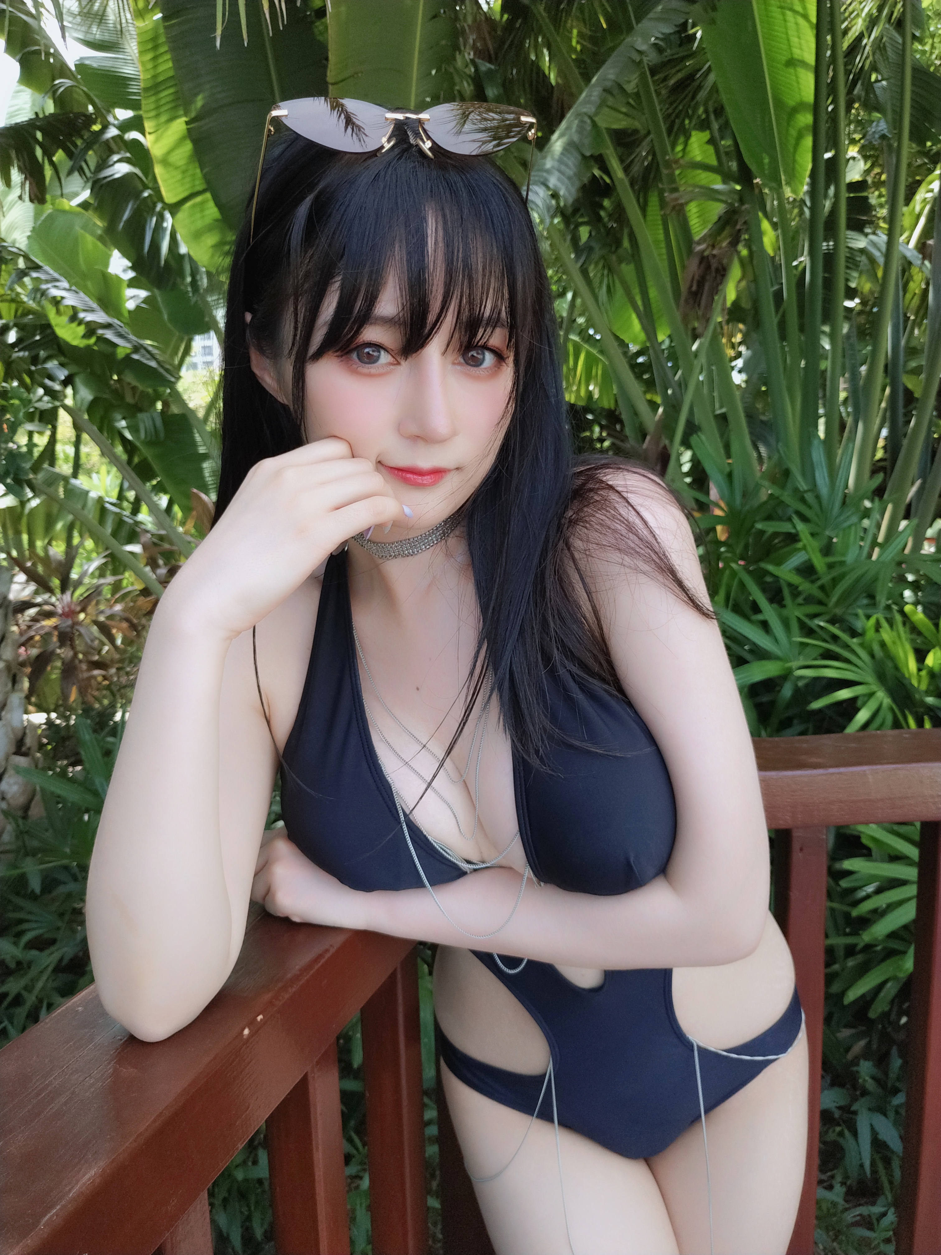 amateur photo Baiyin811 (白银81) - Black Bikini 2 (19)